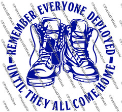 Remember Everyone Deployed,RED,Support Our Troops,,Military,Custom Vinyl Decal