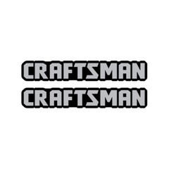 (2) .75″ tall x 4.5″ Craftsman Vinyl Decals – Not 3D Plastic – Flat Decals