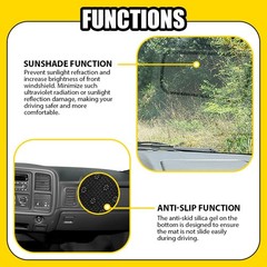 Gray Dash Mat for Chevy Avalanche 1500 2500 2001-2006 Cloth Dashboard Cover 1-5X