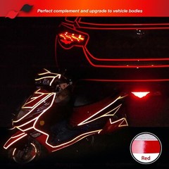 3M SILVER WHITE REFLECTIVE Conspicuity Auto PinStripe Vinyl Decal Tape Sticker