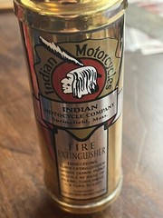 Presto Fire Extinguisher decal Indian Motorcycles Vinyl Reproduction 1