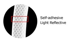 Universal White Reflective Side Marker Sticker w/Outer Black For Wheel Well Arch