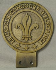 LeCercle Concours d’Elegance Grille Badge 3 1/8″ round Brass 1978 117/150