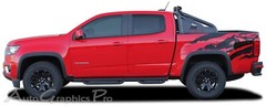 ANTERO Truck Bed Mountain Vinyl Graphic Decals Stripe 2015-2022 Chevy Colorado