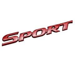 3D Metal Emblem Red Sport Logo Badge Sticker For Car Trunk Tailgate Fender Decal