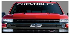 Chevy Silverado White Chevy Windshield Banner Decal 2015-2025 GM Licensed
