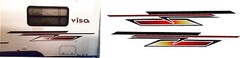 Flair set for VISA RV Graphic Lettering decal Both sides.