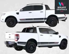Fits Mitsubishi Triton Side Stripe Graphics Any Year Decals Stickers 1
