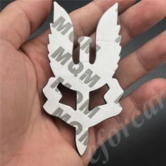 Metal 3D Gun SAS Who Dares Wins Car Trunk Fender Emblem Badge Decal Sticker