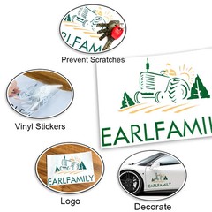 EARLFAMILY 5.1″ Beautiful Cute Girl Car Stickers Creative Rearview Mirror Decal