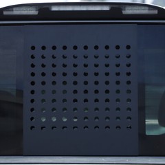 Black Aluminum Rear Window Center Cover plate Trim For Nissan Titan 16-23