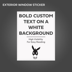 Window Stickers for Car Dealers -Plain Blank White – 8.5 x 11,