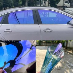 60% VLT Solar Insulation Film Blue Chameleon 20”x118” Car Side Window Tint