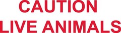 Caution Live Animals Red Sticker Decal 5.5″ x 20.0″