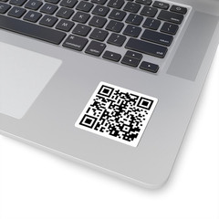 Rick Roll QR Code Sticker Decal Rolling Rolled Rickrolled Rickrolling