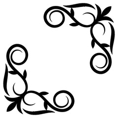 4 Vinyl Pinstripe Corner Decals -Choose Your Size and Color – Free Ship! (0843)
