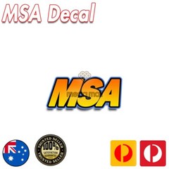 MSA STICKER DECAL RACING TEAM, TOOLBOX MECHANIC