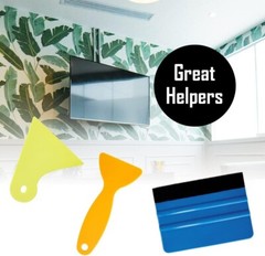 Window Tint Kit Wallpaper Smoothing Tool Car Vinyl Wrap Felt Edge Squeegee, Deta