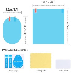 4x/8x Car Rearview Mirror Film, Waterproof Film Side Mirror Rainproof Film HD US