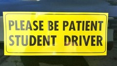 Be Patient Student Driver Magnet Laminated for UV protection MADE IN THE USA 8″