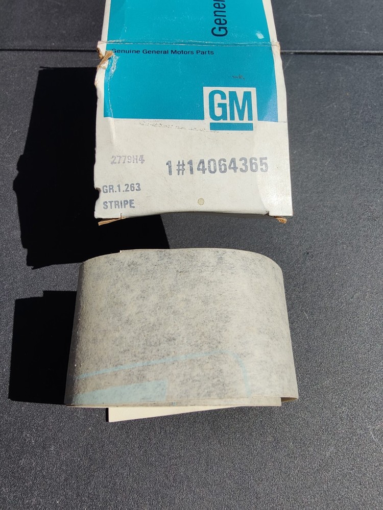 NOS OEM 1983-84 Camaro Z28 Front End Lower Stripe Charcoal/Black GM 14064365