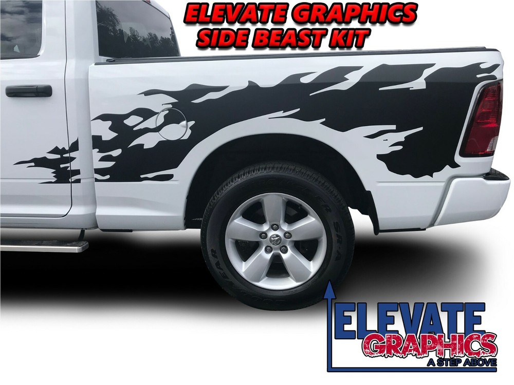 Fits Dodge Ram 1500 Side Beast Stripes Graphics Vinyl Decals 3M Stickers 09-18