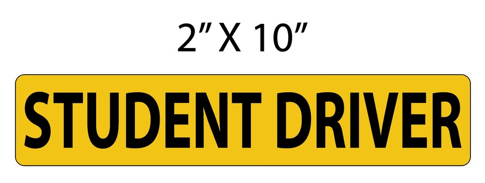 FREE SHIPPING!! STUDENT DRIVER – NEW DRIVER MAGNETS – Save when you buy more!