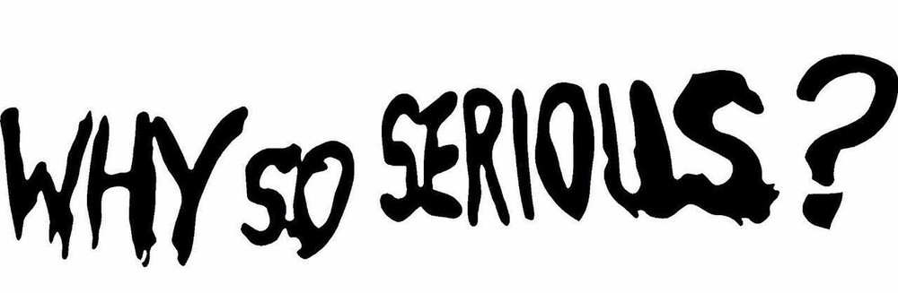 DC Batman Joker Why So Serious? Vinyl Decal Laptop Car Truck Sticker