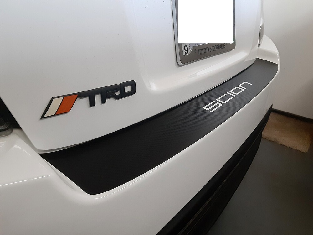2014-16 Scion tC Rear Bumper Pre-Cut Vinyl Sticker Carbon Fiber Wrap Overlay