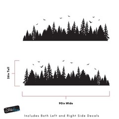 Overland Forest Woodland Off Road Truck Decal for F-150. Universal Fit.