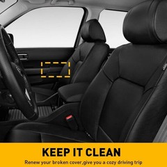 4/8X Black Front Rear Leather Door Panels Cover Armrest For Honda Pilot 2009-201
