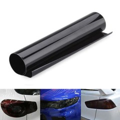 1Pcs Black Color Smoke Headlight Taillight Fog Light Tint Film Vinyl Wrap Cover