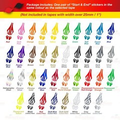 Roll Pin Stripe PinStriping Solid Trim Line Tape Self-Adhesive Vinyl Car STICKER
