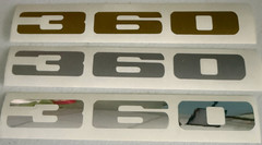 Custom 360 Automotive Decal Set