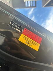JAPAN MATERIAL STICKER VARIS ENGINE HOOD RED + YELLOW REPLACEMENT DECAL STICKER