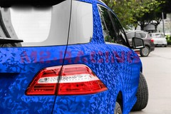 Gloss Camouflage Shadow Camo Royal Blue Car Vinyl Wrap Sticker Decal Film Sheet