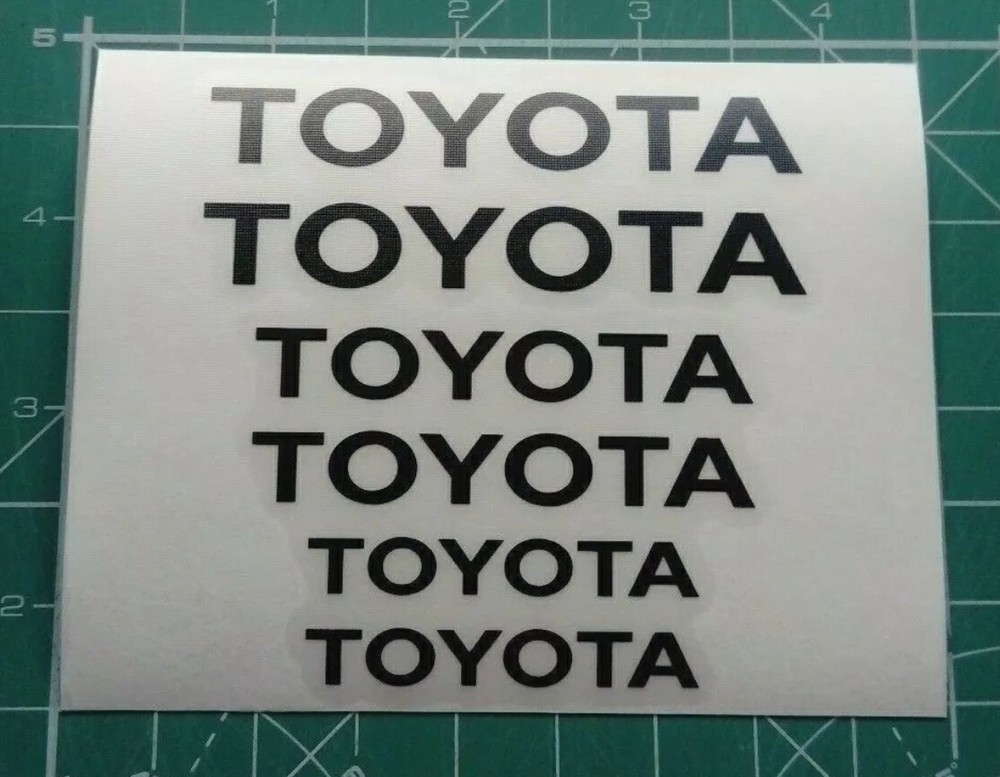 Toyota brake caliper decal sticker fits TRD Camry Corolla Tundra Tacoma 6x