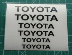 Toyota brake caliper decal sticker fits TRD Camry Corolla Tundra Tacoma 6x