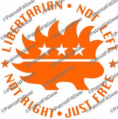 Libertarian,Not Left,Not Right,Just Free,10″x10,Dont Tread On Anyone,Vinyl Decal