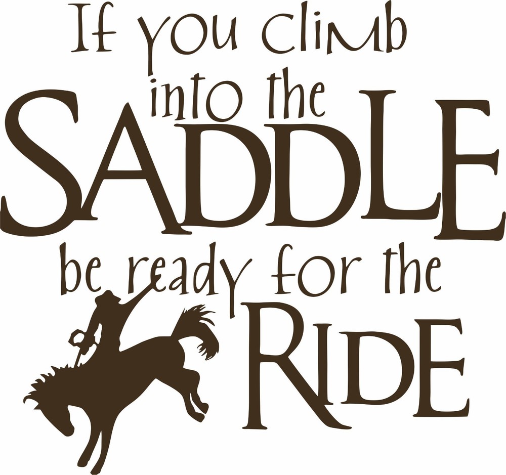 Cowboy Horse Rodeo Cowgirl Western Funny Car Truck Window Vinyl Decal Sticker