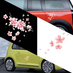 Pink Blossom Cherry Vinyl Car Sticker Flower Sakura Windshield Bumper Decal