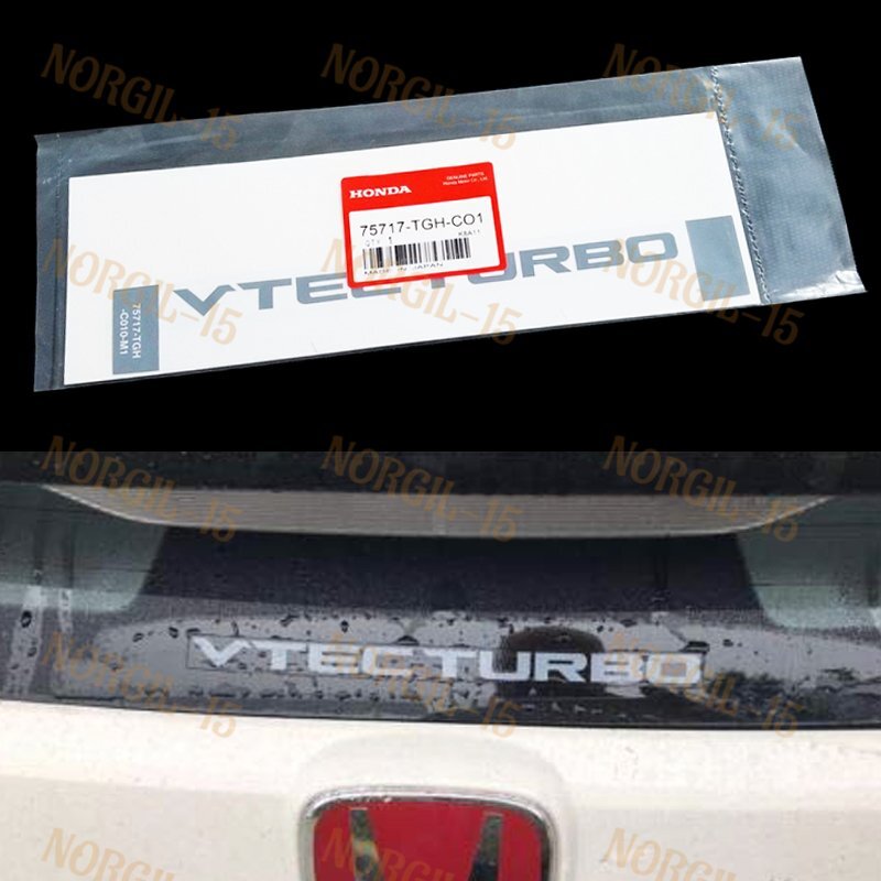 FOR OEM CDM VTEC TURBO DECAL STICKER HONDA CIVIC CTR TYPE R FK8 2017-2019 1PCS