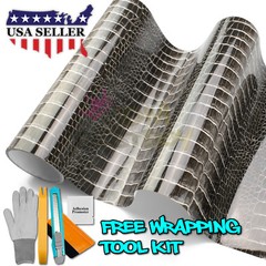 【Alligator Skin Retiles】 2D Gloss Vinyl Wrap Sticker Decal Bubble Free Sheet DIY