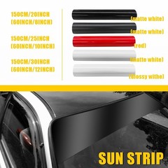 60″ Front Sun Window Visor Strip Banner Windshield Vinyl Blank Decal Trim Cover