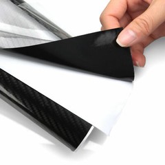 12″x60″ 5D Ultra Shiny Glossy Black Carbon Fiber Vinyl Wrap Sticker Decal Roll