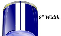High-Quality Vinyl Double Racing Stripe Decal -Many Colors & Sizes Available-