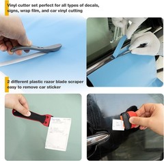 Car Wrap Tool Kit for Effortless Window Tinting: Heat Gun, Squeegee & Scraper