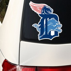 Detroit Combined Decal Pistons, Lions, Red Wings, Tigers Qty Discounts WoW 9 x 6