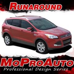 2013-2019 Ford Escape RUNAROUND Upper Body Vinyl Graphics Stripes Decals F23