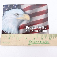 Proud To Be An American Patriotic US Flag And Eagle 6×4 Car Truck Fridge Magnet
